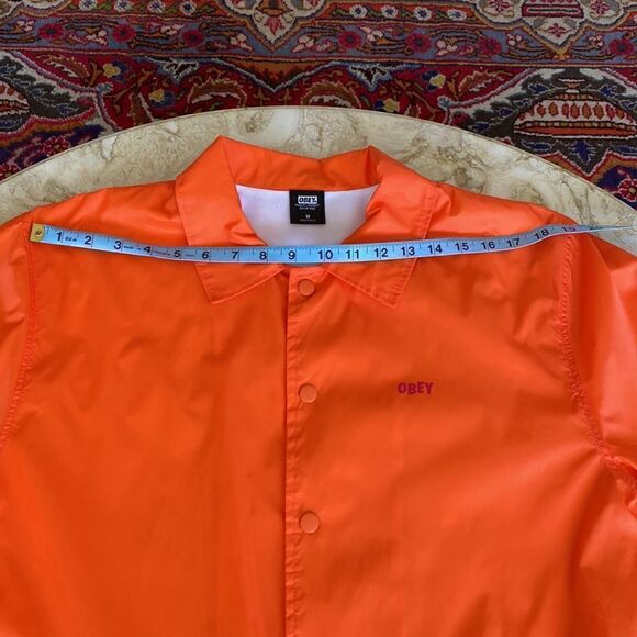 Obey Nylon Windbreaker Snap Front Jacket - Picture 12 of 15